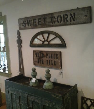 Antique country sign